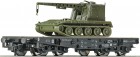 67474 Roco Flat car loaded with M578 of Dutch Army